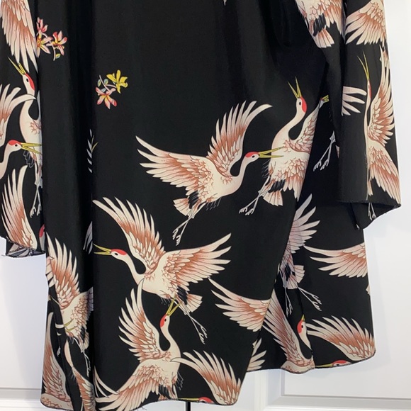 Open front duster - Bird design - Picture 7 of 8